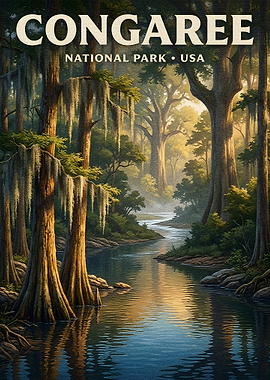 Congaree National Park Landscape