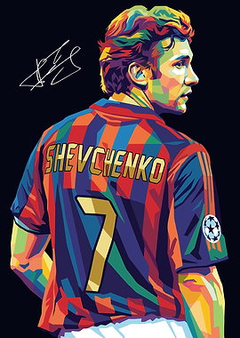 Shevchenko Colorful Pop Art Portrait