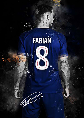 Fabian #8 Soccer Player Art