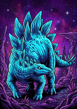 Stegosaurus in a cosmic landscape