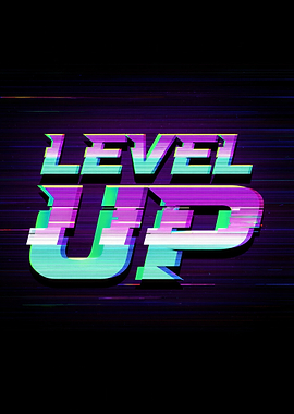Level Up Glitch Text Effect
