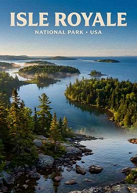 Isle Royale National Park Poster