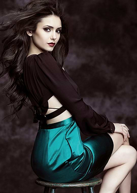 nina dobrev canadian in stylish outfit