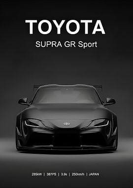 black Toyota Supra GR Sport Car