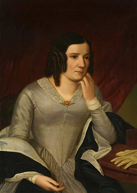 Portrait of a Woman in Gray Dress