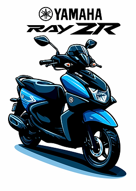 Yamaha Ray ZR Scooter Illustration