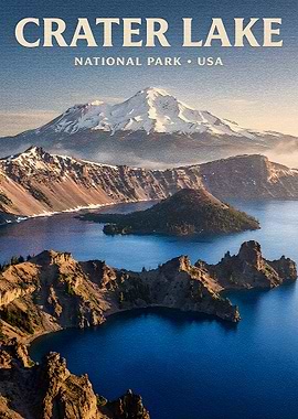 Crater Lake National Park Poster