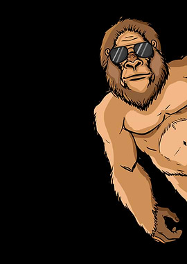 Cool Bigfoot With Sunglasses Yeti