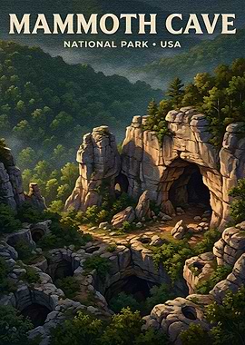 Mammoth Cave National Park Poster