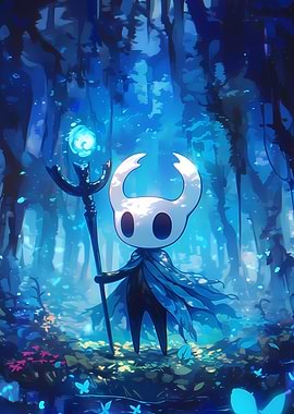Hollow Knight Fantasy Blue Forest