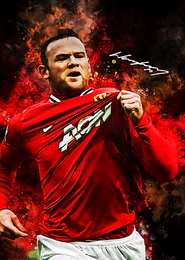 Wayne Rooney Manchester United Art