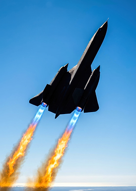 SR-71 Blackbird in Flight