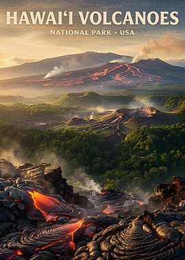 Hawai'i Volcanoes National Park Poster