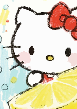Hello Kitty with Lemon Slice