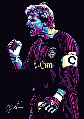 Oliver Kahn Pop Art Illustration