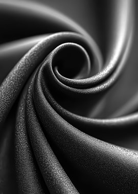 Swirling Black Fabric Texture
