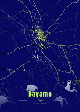 Bayamo, Cuba City Map