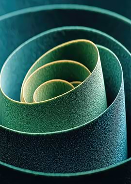 Abstract Green Spiral