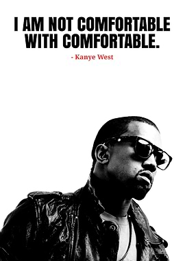 Kanye West Quote Black and White