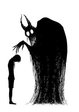 Shadow Figure and Person Silhouette