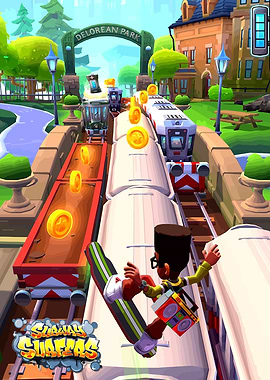Subway Surfers game scene Art