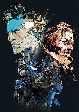 Metal Gear Solid character art