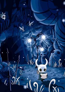 Hollow Knight in Blue Cave
