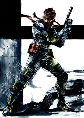 Solid Snake Illustration