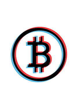 Bitcoin Logo with 3D Effect