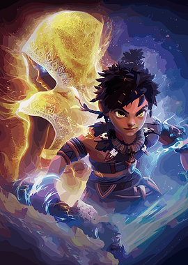 Dynamic Fantasy Character Art