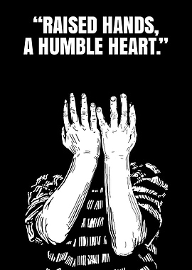 Raised Hands, Humble Heart Illustration