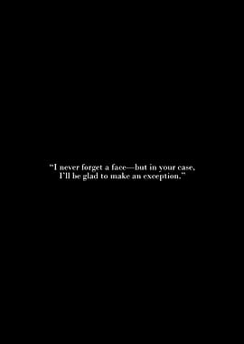 Humorous Quote on Black Background