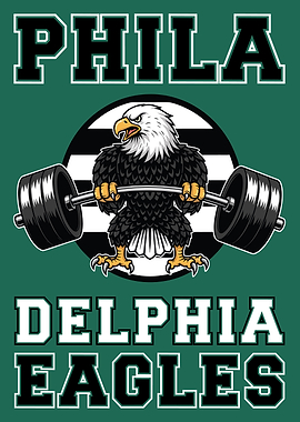 Philadelphia Weightlifting Cartoon