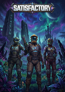 Satisfactory Game Cover Art