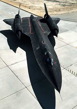 SR-71 Blackbird on the tarmac
