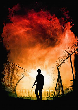 The Walking Dead Silhouette Poster