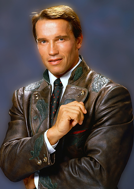 Arnold Schwarzenegger in Lederhosen Jacket