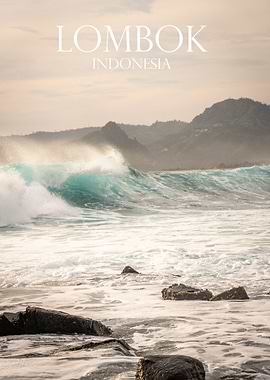 Lombok, Indonesia: Ocean Wave Landscape