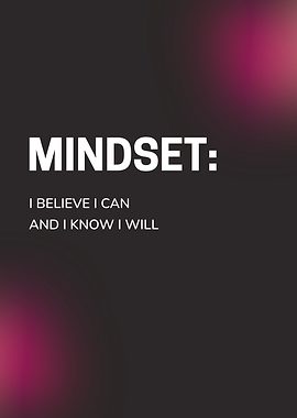 Mindset: I Believe I Can motivational quote