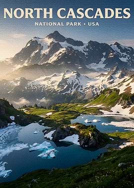 North Cascades National Park Poster