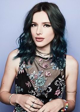 Bella Thorne Portrait with Floral Dress
