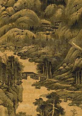 Chinese Nature Landscape Painting Wang Hui