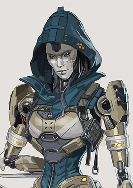 Ash from Apex Legends Illustration