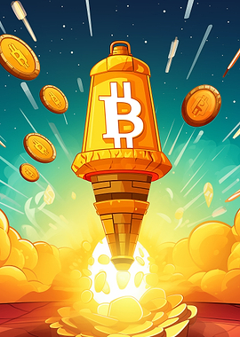 Bitcoin Rocket Launching
