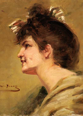 Portrait of a Woman in Profile
