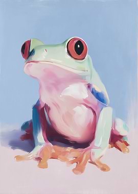 Red-Eyed Tree Frog Painting