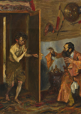 Intrusion Painting: Man Entering Room