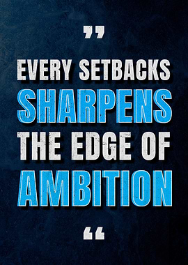 Ambitious Motivational Entrepreneur Quote Grunge background