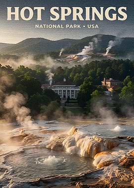 Hot Springs National Park Poster