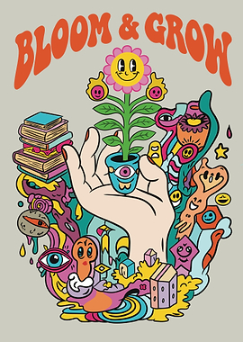 Bloom & Grow - Psychedelic Illustration